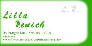 lilla menich business card
